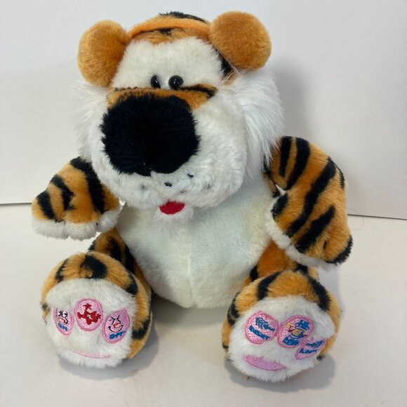 Vintage Smart Planet Tiger Stuffed Plush Radio Speaker 2005 Tested 10" Rare - Picture 1 of 11